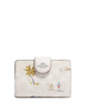 Coach Medium Corner Zip Wallet In Signature Canvas With Hula Print