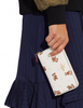 Coach Medium Corner Zip Wallet With Bear Snowflake Print