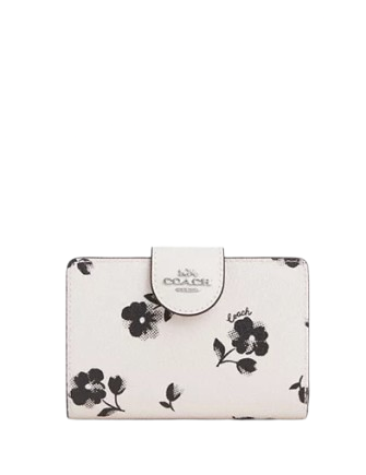 Coach Medium Corner Zip Wallet With Multi Floral Print | Brixton Baker