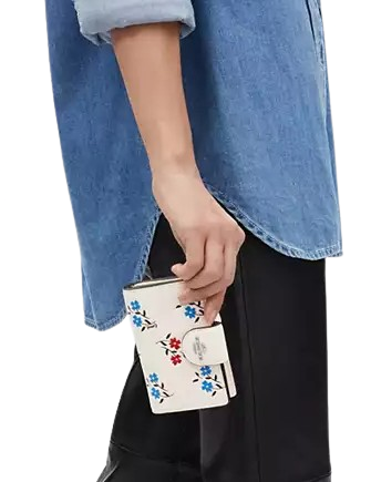 Coach Medium Corner Zip Wallet With Floral Print | Brixton Baker Coach Medium Corner Zip Wallet With Floral Print | Brixton Baker