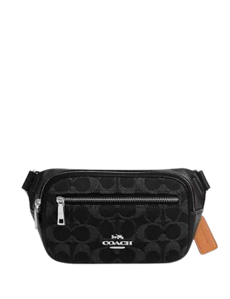 Coach Mini Belt Bag In Signature Denim Brixton Baker