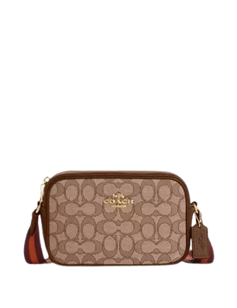 coach ミニバック/モノグラム柄/ブラウン Coach Mini Josie Top Handle Bag In Signature Canvas | Brixton Baker