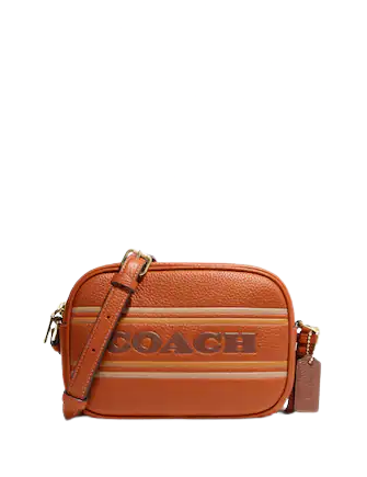 Coach stripe handbag sale