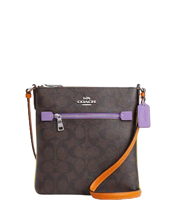Coach gallery file bag in colorblock hotsell