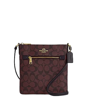 Coach Mini Rowan File Bag In Signature Canvas Brixton Baker