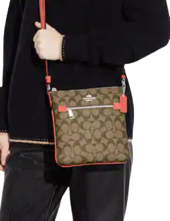 Coach Mini Rowan File Bag In Signature Canvas | Brixton Baker Coach Mini Rowan File Bag In Signature Canvas | Brixton Baker