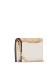 Coach Mini Wallet On A Chain In Signature Canvas With Floral Applique