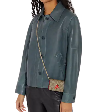 Gucci strawberry wallet on chain sale