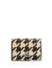 Coach Mini Wallet On A Chain With Houndstooth Print