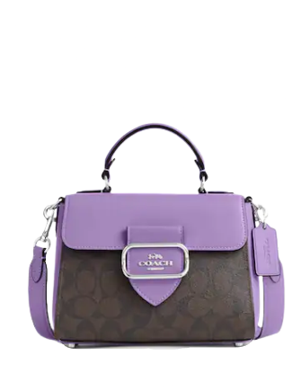Coach Morgan Top Handle Satchel In Signature Canvas Brixton Baker