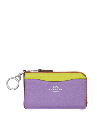 Coach large card case in colorblock Outlet