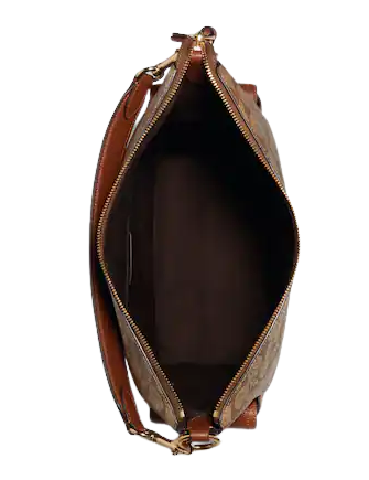 Coach Signature Pennie Shoulder Bag in Brown/Black (C1523) - USA Loveshoppe