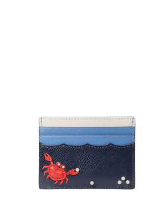 Kate Spade New York Pinch Me Crab Small Slim Card Holder