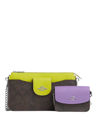 Coach Poppy Crossbody In Colorblock Signature Canvas | Brixton Baker Coach Poppy Crossbody In Colorblock Signature Canvas | Brixton Baker