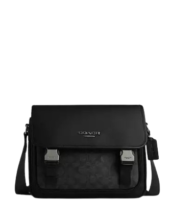 Coach Racer Messenger Signature Canvas Bag