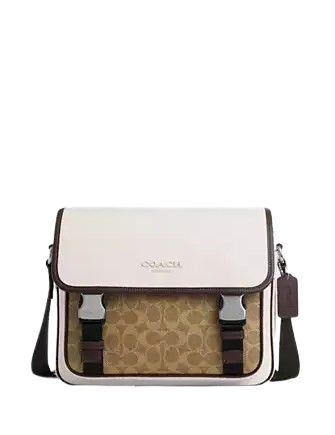 Coach canvas messenger bag hotsell