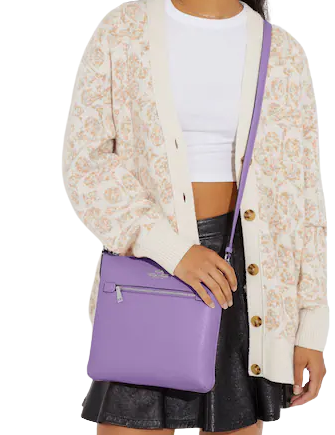 COACH ☆ ROWAN FILE BAG COACH Rowan File Cross Body Bag In Signature Canvas, Khaki