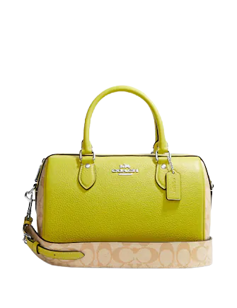 Neon yellow discount coach purse