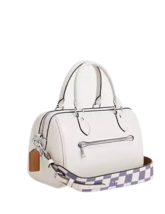 Coach Rowan Satchel With Checkerboard Print