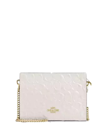 Coach chain crossbody in signature leather outlet