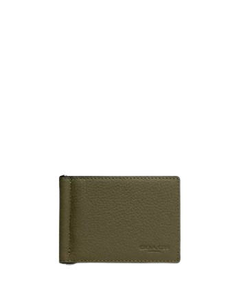 Coach Slim Money Clip Billfold Wallet Brixton Baker