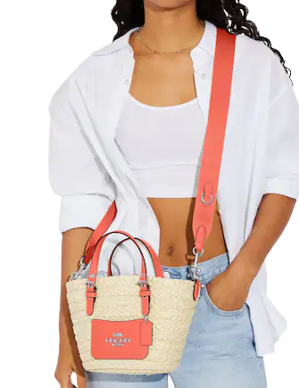 Coach Outlet Small Tote Beige One Size