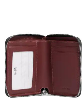 Coach Small Zip Around Wallet In Signature Jacquard Brixton Baker