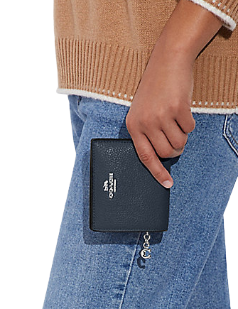 Small snap best sale wallet coach