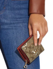 Coach Snap Wallet In Signature Canvas With Dancing Kitten Print