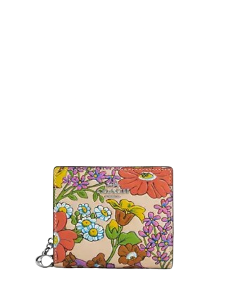 Coach wallet flower print hotsell