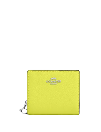 Coach 2025 wallet yellow
