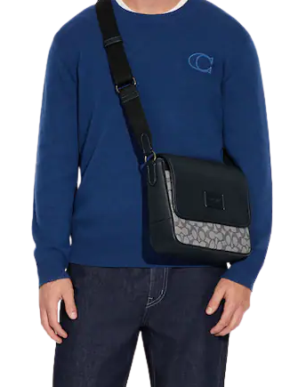 Coach Sprint Map Bag 25 In Signature Jacquard Brixton Baker