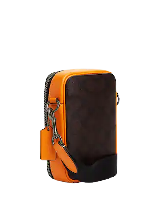 Coach Stanton Crossbody In Signature Canvas With Bear Coach Stanton Crossbody In Signature Canvas With Bear