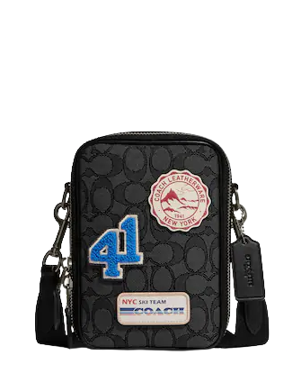 Coach Men s Stanton Signature Jacquard Crossbody