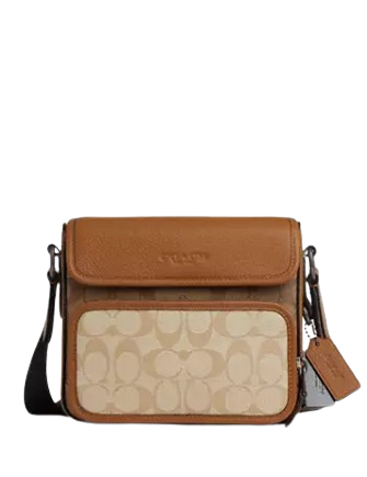 Coach Sullivan Flap Crossbody Bag In Colorblock Signature Canvas