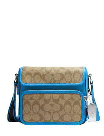 Coach messenger crossbody 2025 in colorblock signature canvas