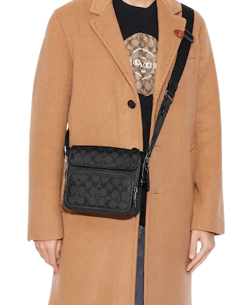 Academy crossbody in signature 2025 canvas