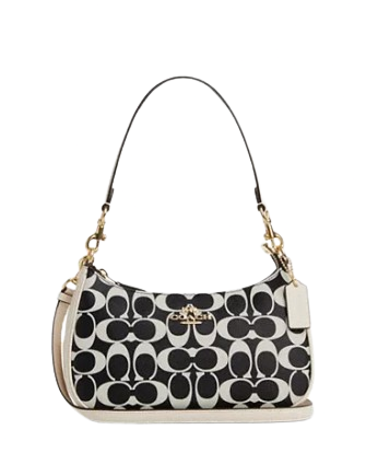 Coach black and white bag hotsell
