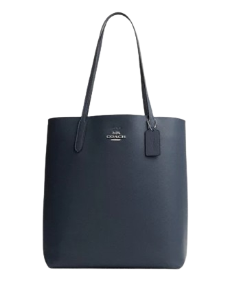 Coach Leather Denim Thea Tote Shoulder Purse Bag