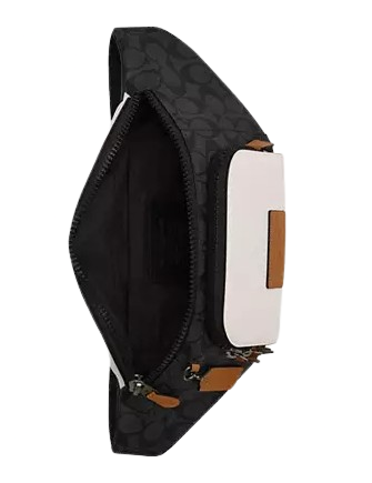 Coach Track Belt Bag In Colorblock Signature Canvas Coach Track Belt Bag In Colorblock Signature Canvas