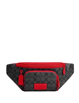 Coach belt bag red discount