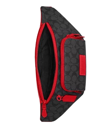 Coach Track Belt Bag In Colorblock Signature Canvas Coach Track Belt Bag In Colorblock Signature Canvas