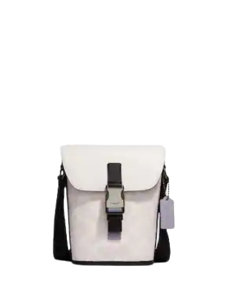 Coach Track Small Flap Crossbody In Colorblock Signature Coach Track Small Flap Crossbody In Colorblock Signature