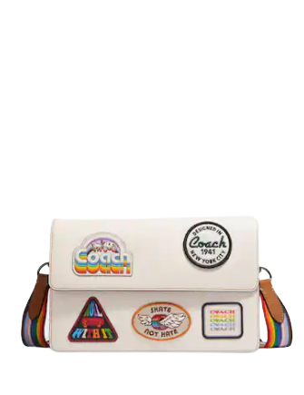 Coach Turner Flap Crossbody With Patches | Brixton Baker Coach Turner Flap Crossbody With Patches | Brixton Baker