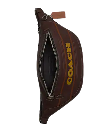 Coach Outlet Warren Belt Bag with Coach Stripe Brown