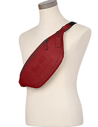 Coach red 2025 belt bag
