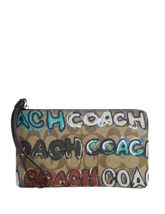 Coach 2025 graffiti wristlet