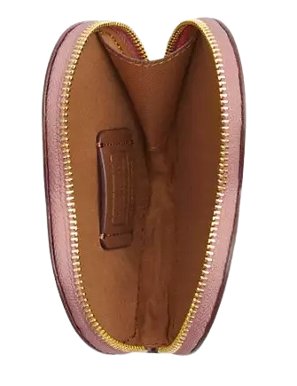 Coach Coach X Observed By Us Heart Coin Case In Signature Canvas Coach Coach X Observed By Us Heart Coin Case In Signature Canvas