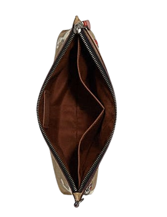 Coach Coach X Peanuts Carry All Pouch In Signature Canvas With Coach Coach X Peanuts Carry All Pouch In Signature Canvas With