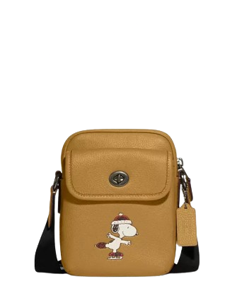 Coach Coach X Peanuts Heritage Crossbody With Snoopy Motif Coach Coach X Peanuts Heritage Crossbody With Snoopy Motif